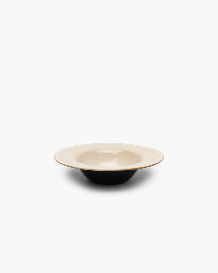Pasta plate S misty gray/light blue Terres de rêves