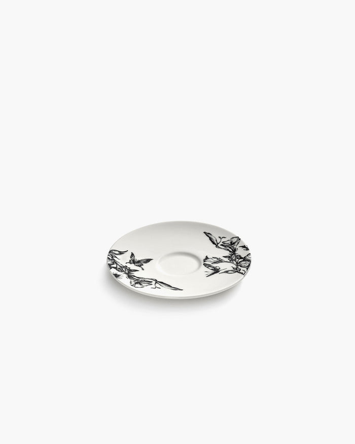 Saucer espresso cup magical blossom white - black Unity